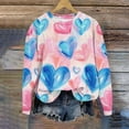 thumbnail image 5 of Ounisa Valentines Day Shirts Women Valentine Crewneck Sweatshirts Love Heart Sweatshirt Valentine's Long Sleeve Tops, 5 of 5