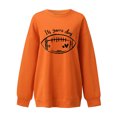 thumbnail image 2 of Gibobby Sudadera mujer Sudaderas de Navidad para mujer cuello redondo manga larga blusa de gran tamaño(Naranja,XG), 2 of 3