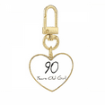 thumbnail image 1 of Porte-clés en Métal Cœur Doré pour Fille de 90 Ans, 1 of 3