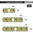 thumbnail image 3 of Summer Fruit Avocado Sink Splash Guard for Faucet 2 Packs Faucet Absorbent Mats, Exotic Color Leaves Faucet Handle Drip Catcher Quickly Drying Mat for Kitchen Counter Bathroom, 14.9"x5.5", 3 of 7