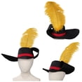 thumbnail image 4 of Disfraz de gato espadachín para niños, sombrero, capa, disfraz de gato con botas de dibujos animados, disfraz para juego de rol, ropa de fiesta elegante para adolescentes, 4 of 5
