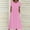 c01Pink, variant on Summer Dresses for Women Polka Dot Maxi Dresses Long Flowy A Line Dress Casual Round Neck Short Sleeve Sundresses Pink M