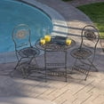 thumbnail image 2 of Alpine Corp KIY212A-BR Bistro Table & Chairs Set - Brown, 2 of 5
