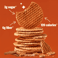 thumbnail image 4 of Rip Van Wafels Snickerdoodle Stroopwafel, Non-GMO, Low Sugar (3g), Low Calorie, Baked Snack, 12 Pack, 4 of 9