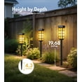 thumbnail image 2 of PASAMIC 24" Solar Pathway Lights Outdoor, 8 Pack Bright Garden Light with Auto On/Off, IP65 Solar Lights Outdoor Waterproof, Garden Landscape Lighting for Yard, Patio, Walkway, Driveway, 2 of 7