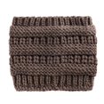 thumbnail image 3 of Ponytail Hole Beanie for Women Winter Warm Elastic Woolen Knit Hat, 3 of 5