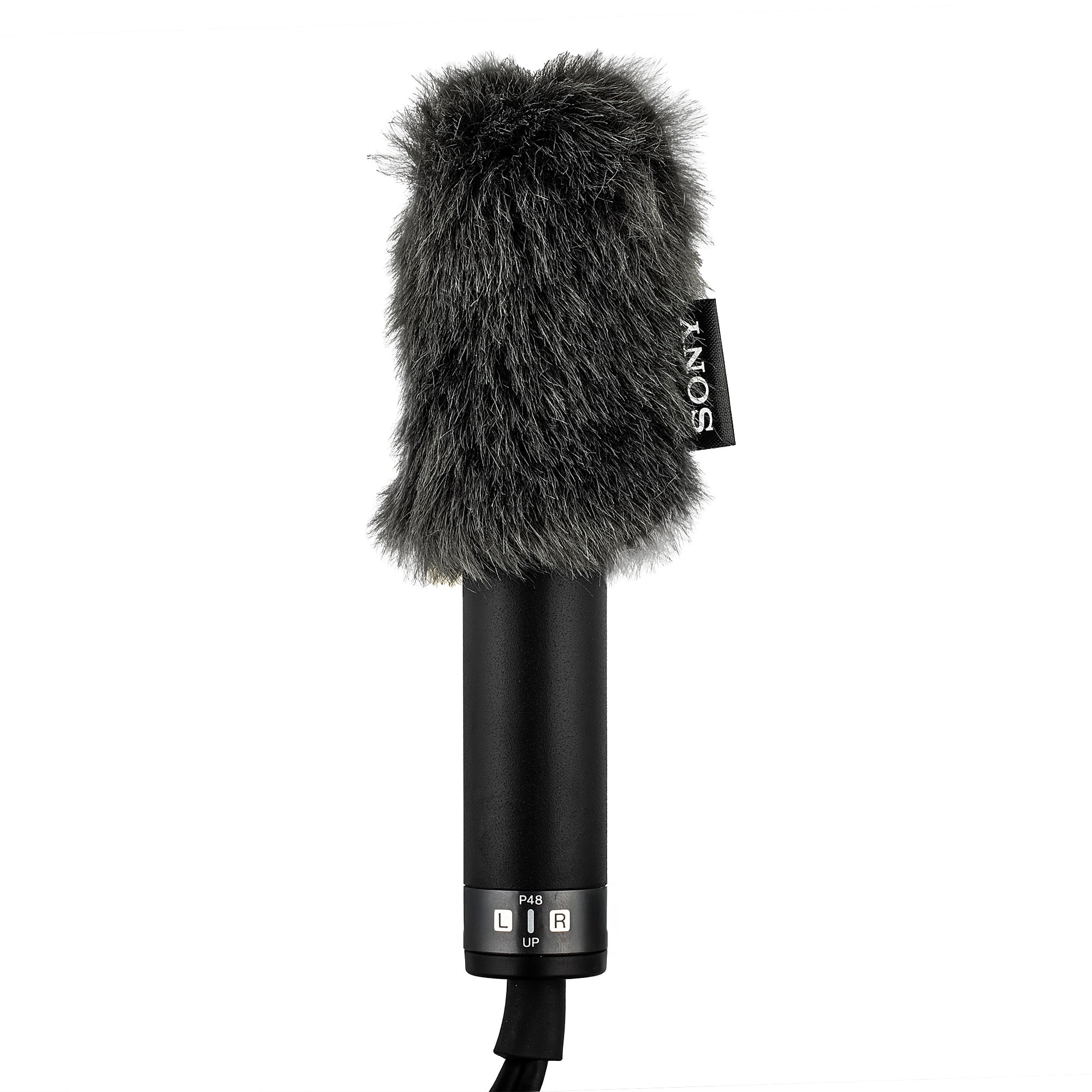 Sony ECM-MS2 Stereo Electret Condenser Microphone (ECM-MS2) Bundle Including: Goby Labs Microphone Cleaner, XLR Cable, Cable Ties, Fiber Cloth