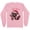 Pink, variant on Raccoon Christmas Hot Mess Long Sleeve Shirt Unisex Large White