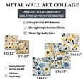 thumbnail image 4 of Designart "Earthy Beige Boho Harmony" Floral Wall Art Set Of 5 - Beige Cottage Office Room Metal Wall Art Set, 4 of 6