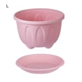 thumbnail image 2 of Travelwant Plastic Plants Nursery Pots Reusable Plant Seeding Nursery Pot ，Colorful Flower Plant Container Seed Starting Pots with Pallet, 2 of 7