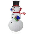thumbnail image 5 of Northlight LED Lighted Iridescent Twinkling Snowman Outdoor Christmas Decoration - 71", 5 of 7