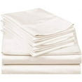 thumbnail image 3 of 600 Thread Count 100% Egyptian Cotton Ultra Soft Cotton Rich Easy Care Sateen Sheets,Twin XL Size 4 Piece Sheet Set Fit 26" Inch to 30" Inch Deep Pocket {Ivory Solid}, 3 of 6