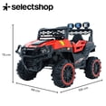 thumbnail image 3 of Carro Buggy Electrico Montable De Bateria para Niños Carrito de Control Remoto y Manejo Directo con Luces Estereo y Pedales Funcionales, 3 of 6