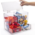 thumbnail image 4 of OnDisplay Acrylic 2 Compartment Retail Store Candy Dispenser - Flip Top Storage Bin, 4 of 5