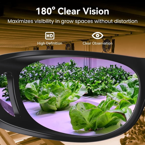 Indoor Hydroponics Grow Room Glasses with  Protection for HPS, MH, LED Grow Lights (5 Pack)