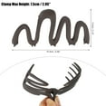thumbnail image 2 of Unique Bargains 1pc Metal Hair Claws Hair Clips Hair Barrettes for Women Deep Brown 4.09''x2.13''x1.02'', 2 of 7