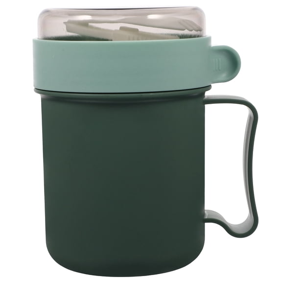 VERDANVERSE Leakproof Soup Cup Set, Portable Material, Green Container for Home and Travel Use
