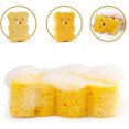 thumbnail image 2 of Set of 3 Baby Bath Sponges, Soft and Comfortable Natural Sponges with Colorful Star-Shaped Sponges, 2 of 4