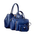 thumbnail image 2 of Juego de 5 uds. De bolsos de hombro para mujer, bolsos de piel sintética, tarjetero funcional Azul jinwen Bolso de mujer, 2 of 8