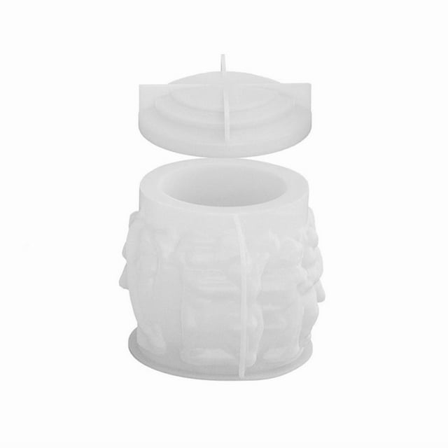 Juego de Moldes de Silicona para Tarros de Velas: Molde de Yeso y de Recarga para Decoración Navideña del Hogar, Molde para Velas