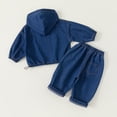 thumbnail image 3 of KYAIGUO Toddler Baby Boys Pullover Hoodie and Denim Jeans Outfits Set 1 Set Kids Denim Sweatshirt and Pants for 1-9Y, 3 of 10