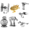 thumbnail image 3 of Modelo de ensamblaje de metal Aipin DIY rompecabezas Star Wars Millennium Falcon R2D2 Empire Star Destroyer, 3 of 4