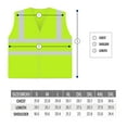 thumbnail image 6 of RK Safety High Visibility Safety Vest with Reflective Strips and Pockets - ANSI Class 2 - Neon Yellow / 5XL, 6 of 6