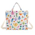 thumbnail image 7 of FORMRS Womens Corduroy Tote Bag Crossbody Shoulder Purse Handbag with Detachable Strap, Colorful Cartoon Octopus Pattern, 7 of 7