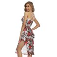 thumbnail image 2 of Halloween Monsters Pattern Printed Cross Back Cami Dress, Halloween Decorative Fashion Summer Maxi Sexy Casual Dress For Women, 2 of 4