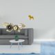 thumbnail image 2 of Escultura Nórdica De Metal Para Pared Con Hojas De Flores Y Adorno Sueco Para Comedor, Estantería, Mueble De Entrada, Decoración Del Hogar, Regalo Para Festividades., 2 of 8