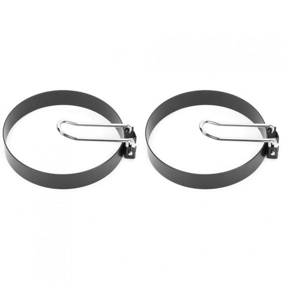 Oeuf Friture Moule-2 pcs En Acier Inoxydable Rond Antiadhésif Oeuf Shaper Poêle À Frire Anneau Moule Accessoire Ustensiles De Cuisine
