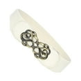 thumbnail image 2 of Qarigey Cinturón elástico de moda para mujer, estilo con accesorios de ropa cómodos, cinturones para mujer Cinturones blanco, 2 of 6