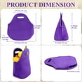 thumbnail image 2 of Aspire Neoprene Lunch Bag Thick Insulated Lunch Tote Bags Reusable Lunch Container Box Cooler with Zipper - Purple, 2 of 6
