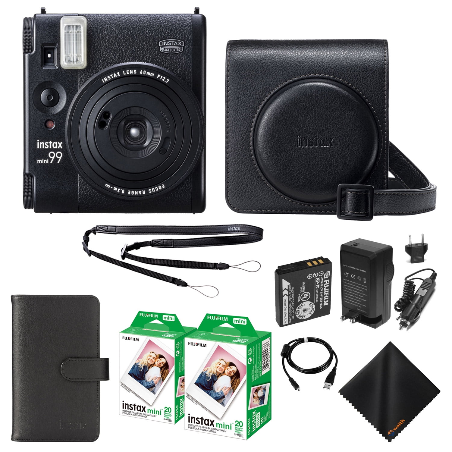 Value Set: Fujifilm Instax Mini EVO Hybrid Instant Camera, Prints