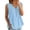 Sky Blue, variant on Women's Loose Fit Tank Tops Summer Casual Sleeveless Buttons Up Tunics Flowy Pleated Blouses by Yigetop Khaki L