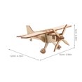 thumbnail image 2 of Mobutofu Vintage Airplane Light Brown DIY Assembly Model for School Projects 1Set, 2 of 8