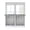Light Gray, variant on Half Window Curtain 36 Inches Long, Gray Grey Forest Window Treatment Curtain Drapes, Grey Modern Art Oil Painting Small Tier Curtains for Bathroom Over Sink, 27.5"x36", 2 Panels