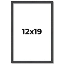 12x19 Rustic Brown Real Wood Picture Frame Width 0.75 inches | Interior Frame Depth 0.5 inches |