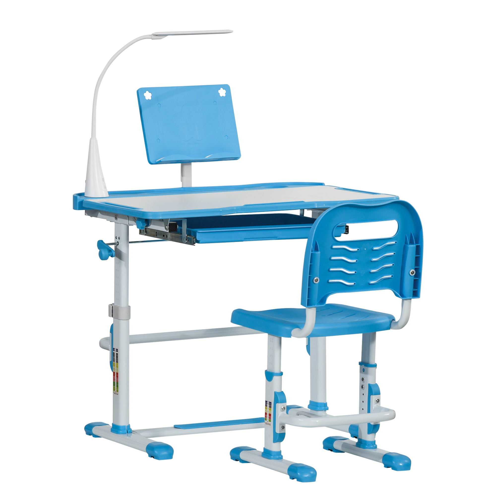 Details about   Adjustable 3 Colors Student Desk and Chair Set Child Study Table NEW 