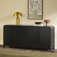 thumbnail image 4 of Walker Edison Modern 64" Sideboard with Rounded Edges, Black, 4 of 11