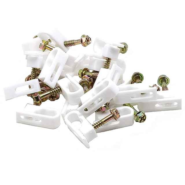 RG6 Flex Dual Coaxial Cable Clips (Blanco, Pack de 100)