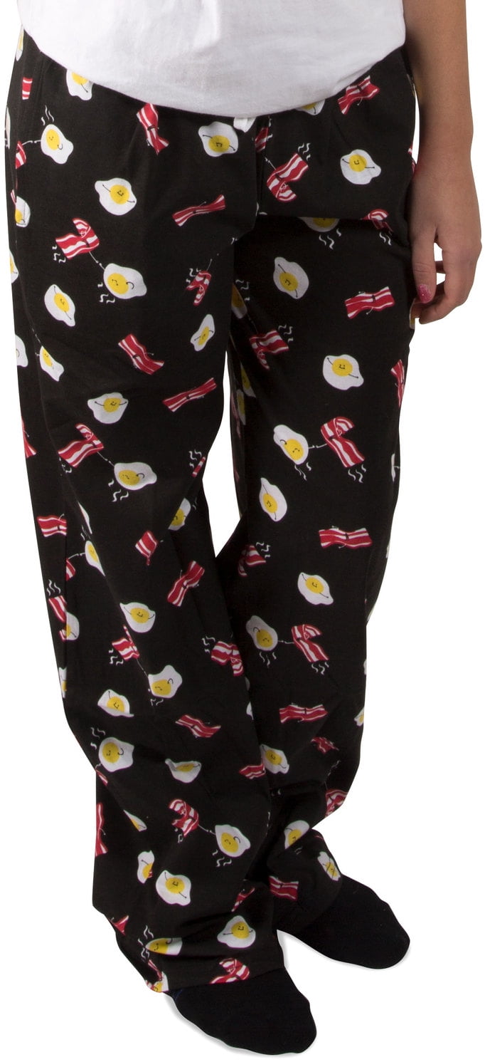 Pavilion Bacon and Eggs Unisex Pajama Pants with Pockets XSmall
