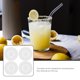 thumbnail image 5 of 4 tapas reutilizables para tazas de silicona para bebidas calientes con agujero de pajita., 5 of 7