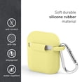 thumbnail image 4 of AirPods Case, GMYLE Silicone Protective Shockproof Earbuds Case Cover Skin with Keychain Kit Set Compatible for Apple AirPods 1 & 2 (Pastel Yellow), 4 of 8
