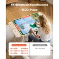 thumbnail image 3 of KFFKFF 1500-Piece Puzzle Table with Foldable Legs, 4 Storage Drawers, and Cover, 34x25 in Portable Wooden Board, Felt Surface for Jigsaw Puzzles, Adjustable 6-Tilting Angles, Ideal Gift, 3 of 9