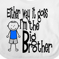 thumbnail image 4 of Inktastic Either Way It Goes, I'm the Big Brother Boys Baby Bib, 4 of 4
