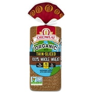 Oroweat Organic 100% Whole Wheat Thin-Sliced Bread, Non-GMO Organic Bread, 20 oz