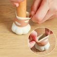 thumbnail image 3 of Paquete de 4 protectores de patas de silla para suelos de madera, bonitas fundas protectoras de suelo para patas de silla de silicona con forma de pata de gato, 3 of 13