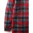 thumbnail image 5 of Ma Croix Mens Long Sleeve Padded Flannel Jacket with Hood, 5 of 6
