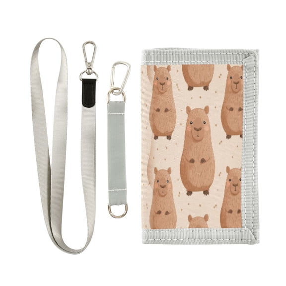 Cloth Purse Boys' Novelty Wallets Girls' Novelty Wallets Men's Wallets Women's Wallets Card Wallet Cash Wallet Student ID Bag Coin Wallet Capibara Cute